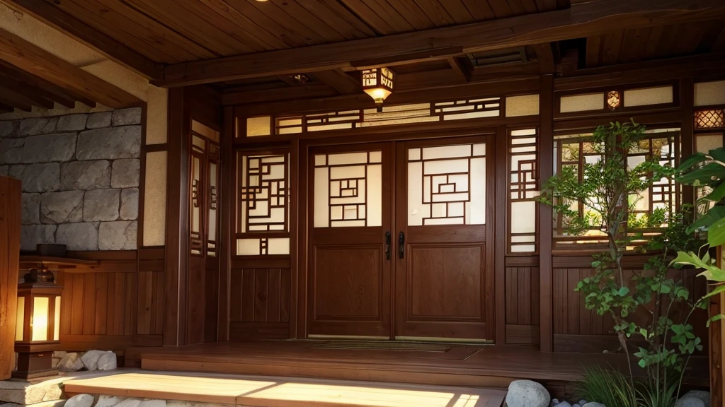 Elven house with a mixture of Asian aesthetic