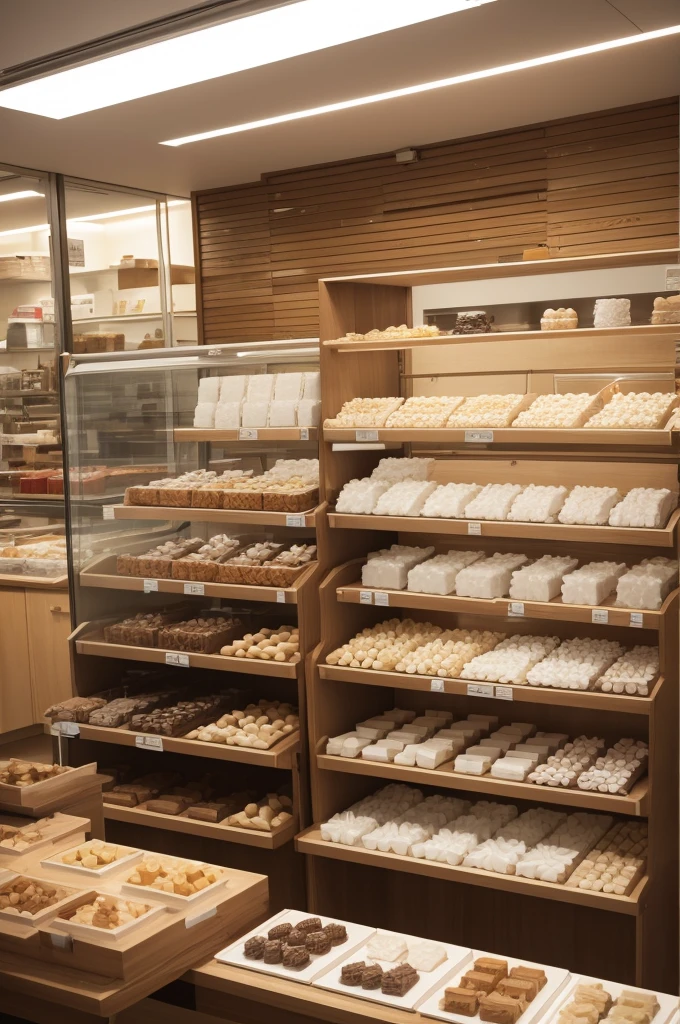 A 200m² place making sweets.
