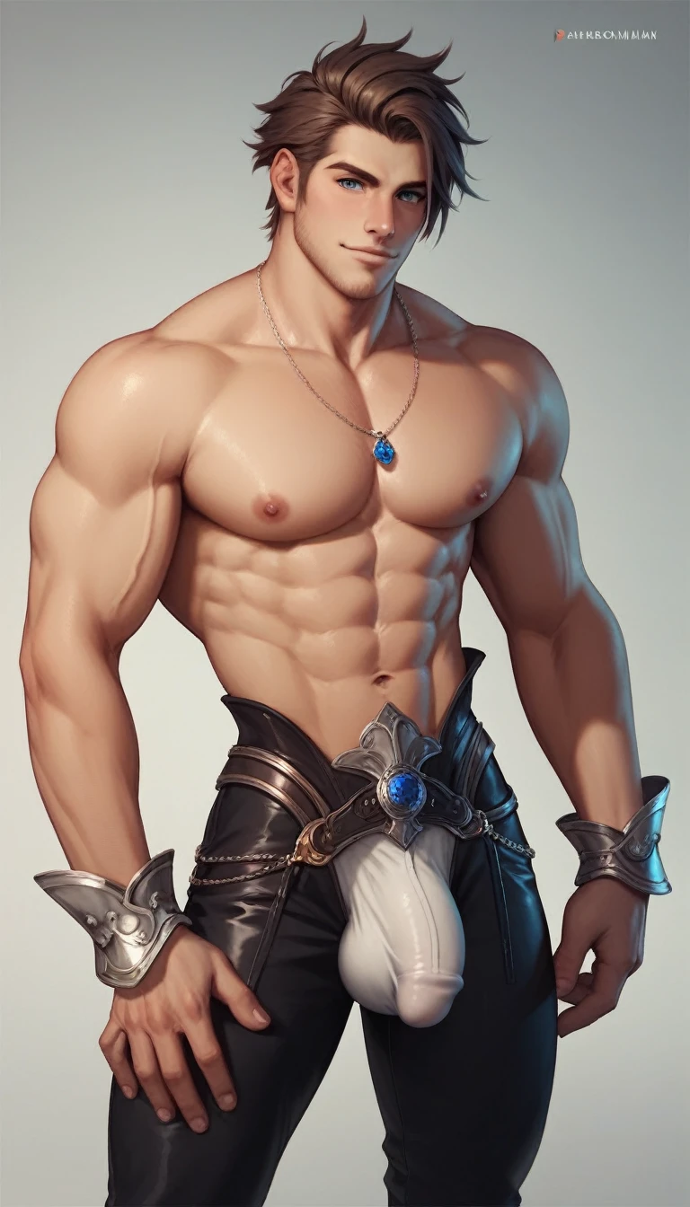 best quality, masterpiece, final fantasy 8, cosplay, squall leonhart, seifer almasy, sexy, gay, homoerotic, big bulge, visible penis line, best view, perfect fingers, no watermark, no logo, no signature