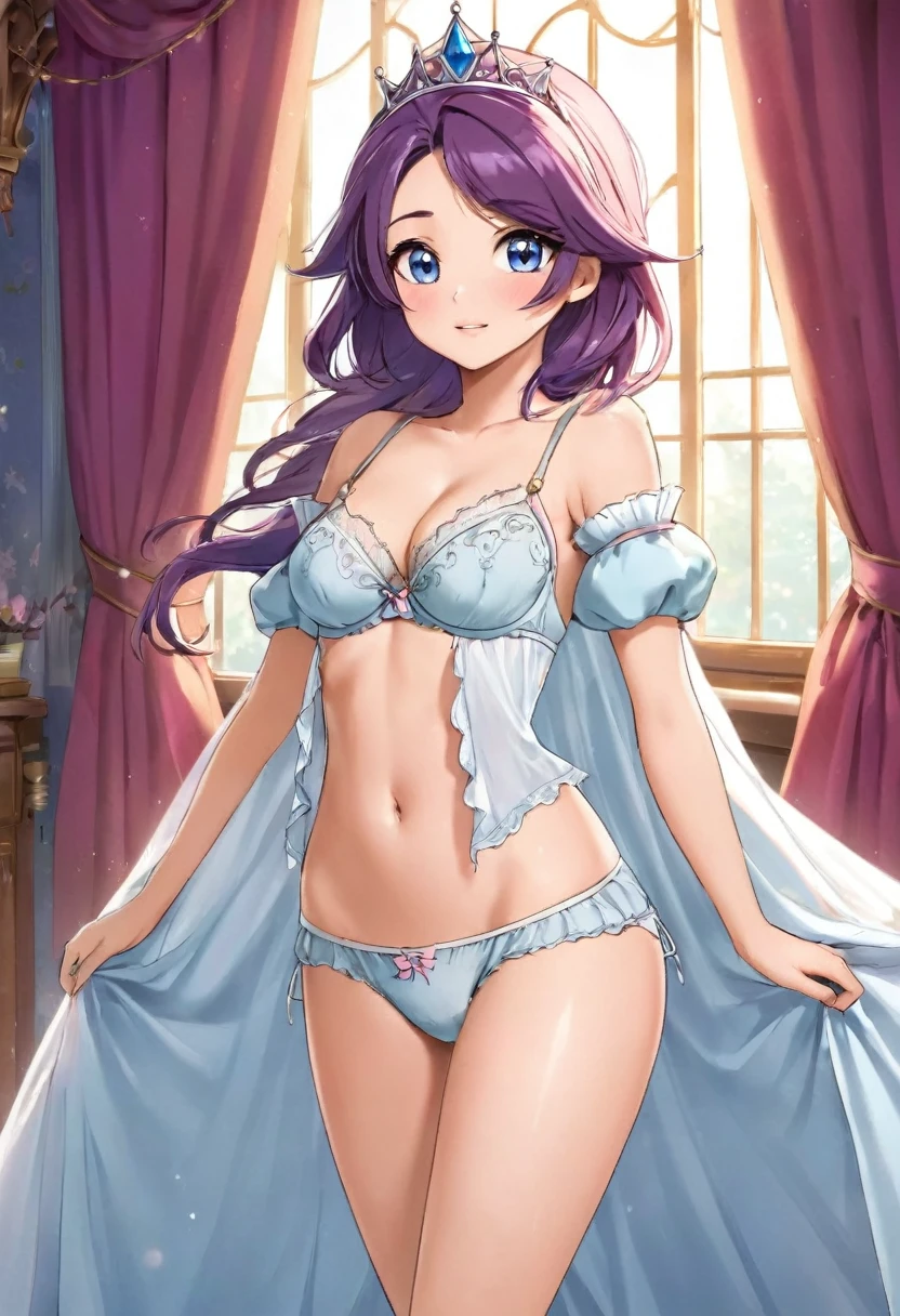 Princess in underwear