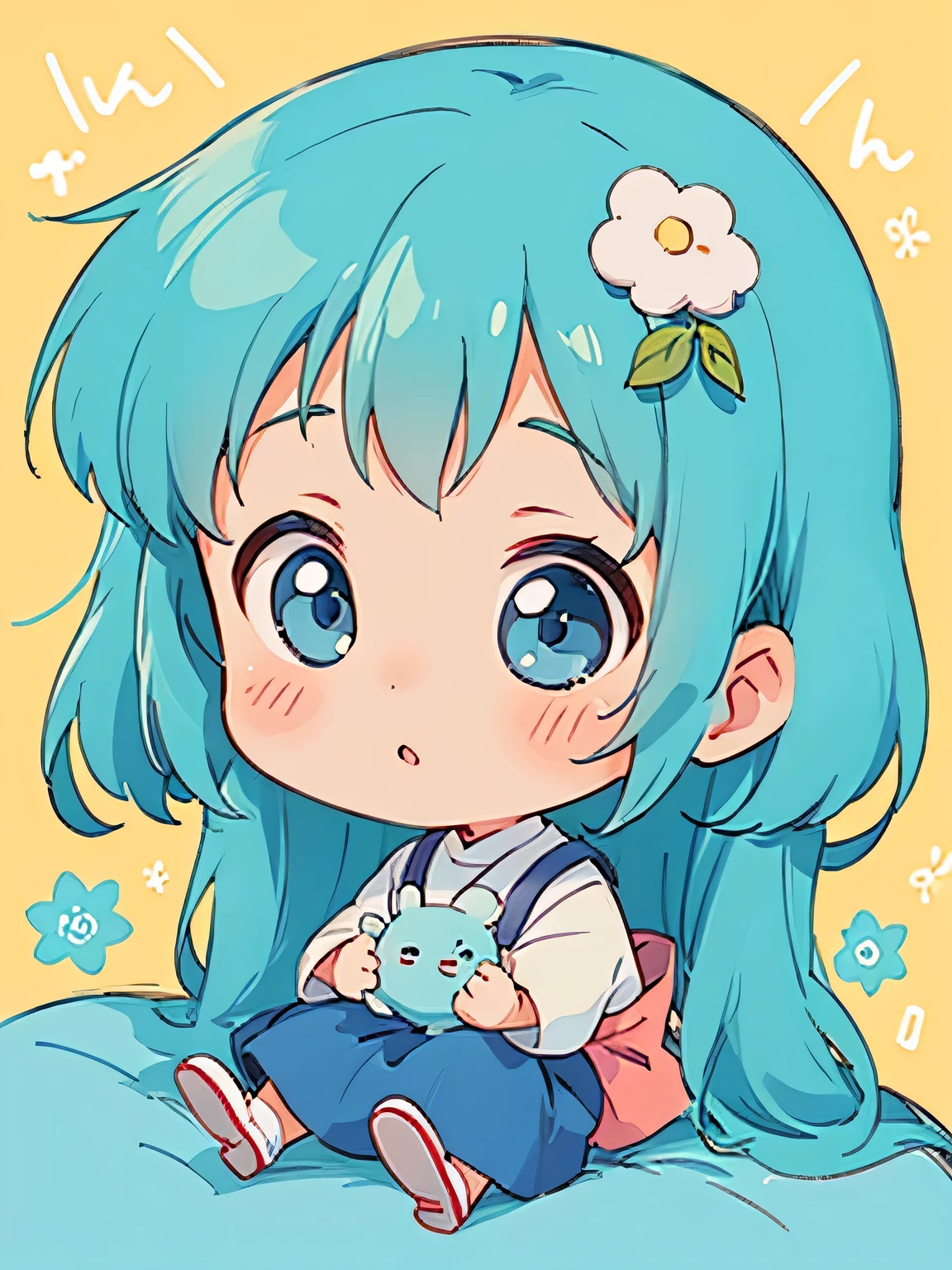 Hayao Miyazaki style、Kawaii Design, The most beautiful girl of all time、chibi, トトロの森