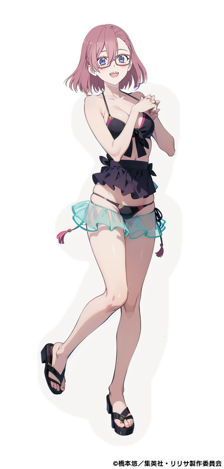 Bikini Swimwear、Medium chest、Cleavage、belly button、Thighs、