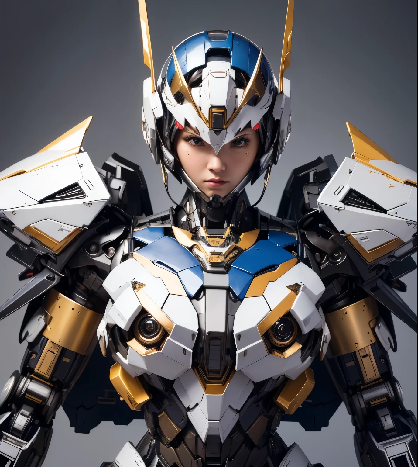 Textured skin, Super Detail, high details, High quality, Best Quality, hight resolution, 1080p, hard disk, Beautiful,(Super Heroine),Oppai Missile,beautiful cyborg woman,Mecha Cyborg Girl,Battle Mode,Girl with a Mecha Body,She wears a battle cyborg mech with a weapon,Fulll body Shot
