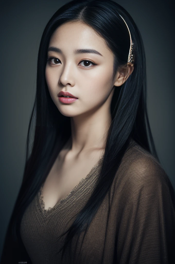(Highest quality, 8K, masterpiece:1.3)) , (((One person: 1.4))), One girl, Korean women, goddess, Age 25, Portrait Photography, High Contrast, God's Perspective, Aperture F1.2, Focal length 24mm, ( whole body: 1.2), smile, Pose for a photo, Quality lace, Slip dress, Simple Cut dress, Branded Dresses, Simple Cut, Long black hair, Hair tied up, Highly detailed skin details, Detailed fabric texture, Heavy Rain