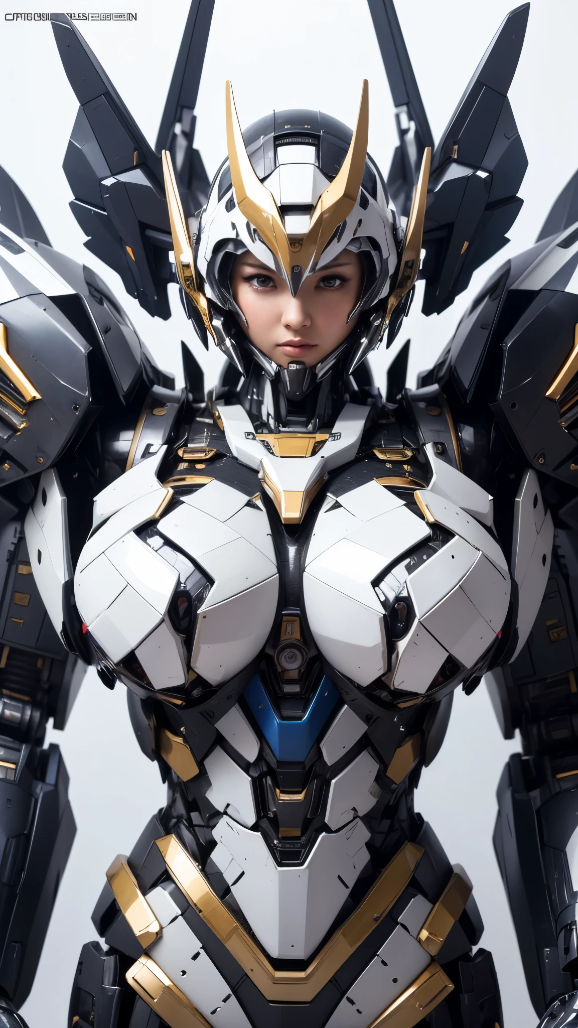 Textured skin, Super Detail, high details, High quality, Best Quality, hight resolution, 1080p, hard disk, Beautiful,(Super Heroine),(Mecha Queen),Oppai Missile,beautiful cyborg woman,Mecha Cyborg Girl,Battle Mode,Girl with a Mecha Body,She wears a battle cyborg mech with a weapon,Fulll body Shot