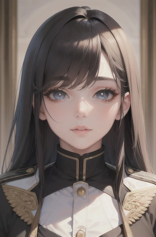 "(A perfect masterpiece:1.2), (Best Quality:1.2), A stunning face, uniform, Mature and fat, Large pupils, Bright Eyes, compensate, Long and luxurious eyelashes, Fuller lips, Irresistible charisma."