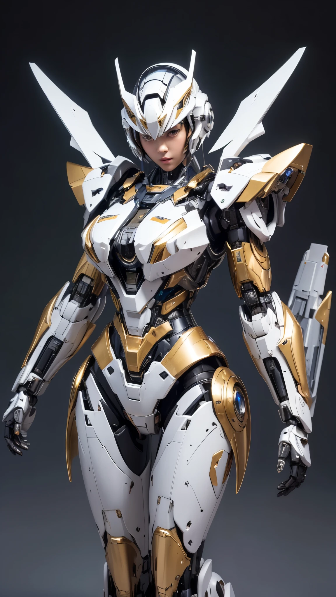 Textured skin, Super Detail, high details, High quality, Best Quality, hight resolution, 1080p, hard disk, Beautiful,(Super Heroine),(Mecha Queen),Oppai Missile,beautiful cyborg woman,Mecha Cyborg Girl,Battle Mode,Girl with a Mecha Body,She wears a battle cyborg mech with a weapon,Fulll body Shot