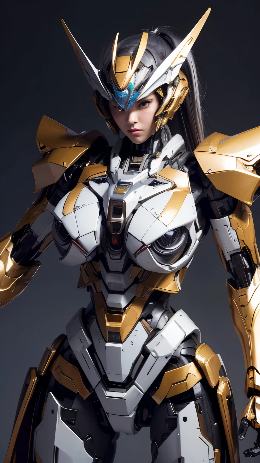 Textured skin, Super Detail, high details, High quality, Best Quality, hight resolution, 1080p, hard disk, Beautiful,(Super Heroine),(Mecha Queen),Oppai Missile,beautiful cyborg woman,Mecha Cyborg Girl,Battle Mode,Girl with a Mecha Body,She wears a battle cyborg mech with a weapon,Fulll body Shot