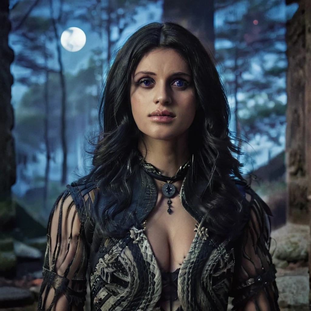  ultra detailed, photo of beautiful yennefer of vengerberg, Witcher character, 1girl, solo, deep violet eyes, facing the viewer, sadness in eyes, (high detailed skin:1.2), intricate skin details, visible skin detail, detailed skin, (detailed skin texture:1.1), (beautiful Moon night), Deep in a mystical forest, surrounded by ancient ruins, ((wearing a Sexy and erotic transparent skin-revealing dress)) , god rays, ray tracing, Gothic art, god rays, ray tracing, masterpiece, best quality, textured skin, super detail, high quality, highres, 16k, textured skin, super detail, high quality, highres, 16k, anatomically correct