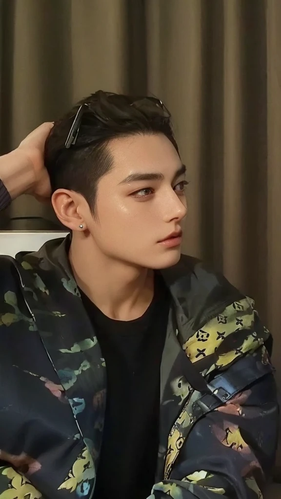 Jungkook do bts cara, ultra HD, photorealistic