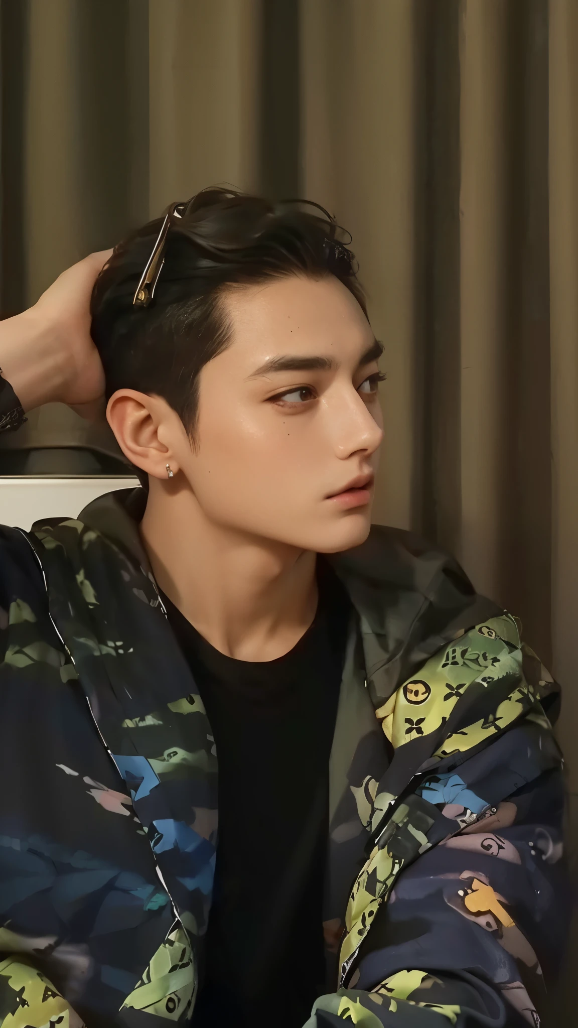 Jungkook do bts cara, ultra HD, photorealistic