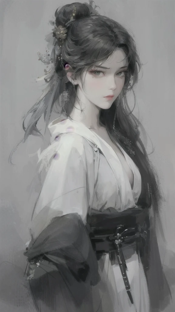 a close up of a woman with white hair and a white mask, beautiful character painting, guweiz, artwork in the style of guweiz, white haired deity, by Yang J, epic exquisite character art, stunning character art, by Fan Qi, by Wuzhun Shifan, guweiz on pixiv artstation