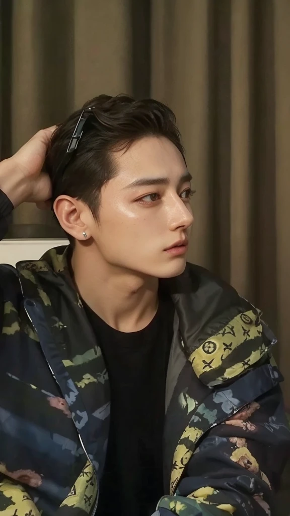 Jungkook do bts cara, ultra HD, photorealistic