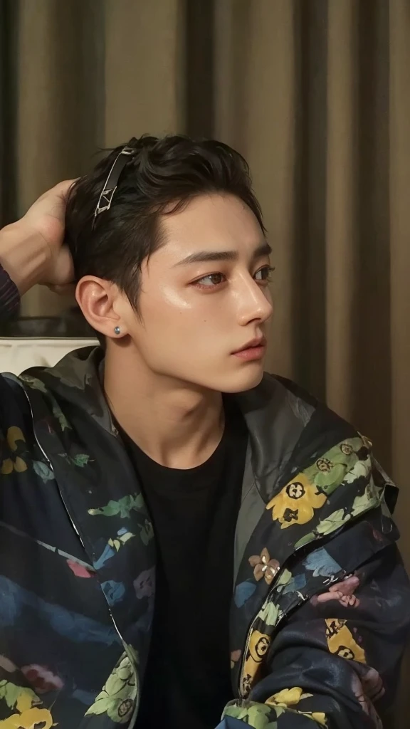 Jungkook do bts cara, ultra HD, photorealistic