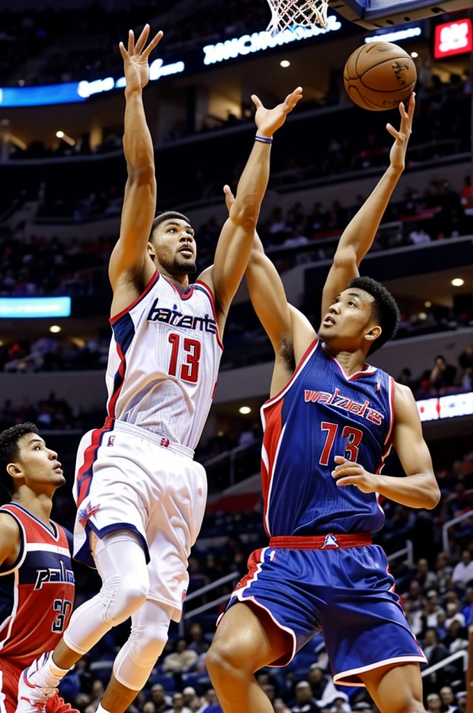Generate a filipino 🇵🇭 basketball players plays in Washington wizards he 6ft1 he Lived in Washington dc with wife à african american woman named Tanika Robinson 