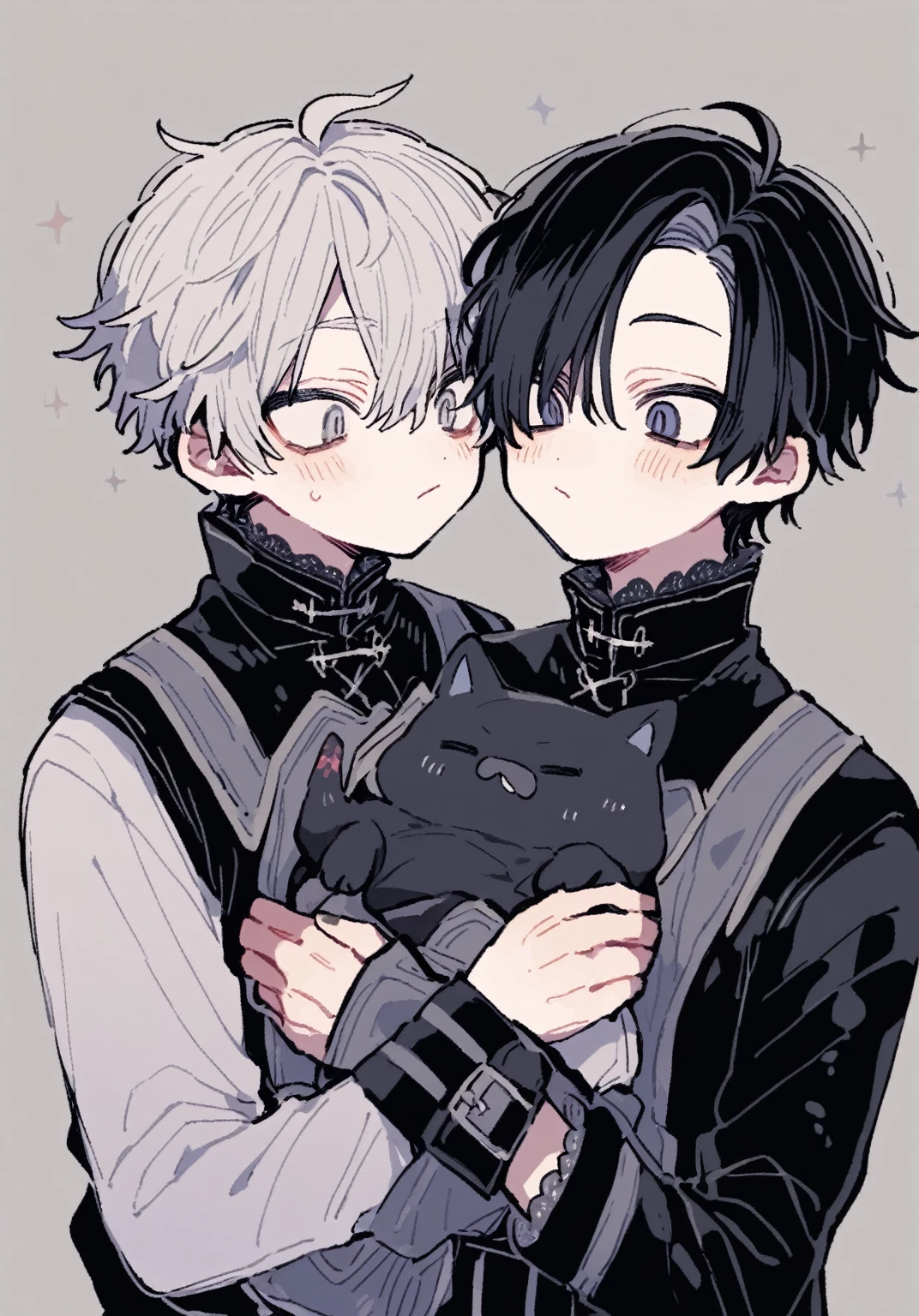 tegaki miniboy 2boys gay male relationship Gothic