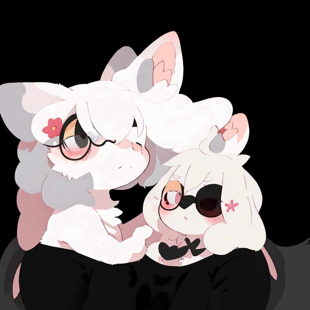 Furry, A woman, Glasses