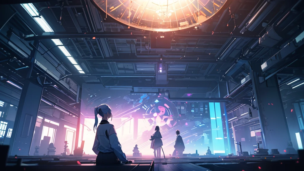 jaw, ponytail, regatta, Shirt tied at the waist, Clean the portal gun at the workbench, Morning sunlight shining through the window (zrpg style) (artwork:1.2) (figure:1.2) (Better Quality:1.2) (be familiar with) (Complex) (8K) (High resolution) (Cinema Lighting) (Sharp focus), whole body, Big Ass, thick, {Highly detailed 16k CG uniform wallpaper}, Wide大な風景写真, (A bottom-up view that focuses on characters and settings), (Wide々Clear visibility), (Low angle photo), (highlight: 1.2), (Low Light:1.7), (Warm light source: 1.2), Complex詳細, (Rainbow Core: 1.5), (Bright lighting), (Atmospheric lighting), 