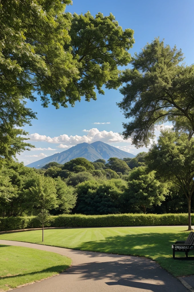 Book with a pastoral view