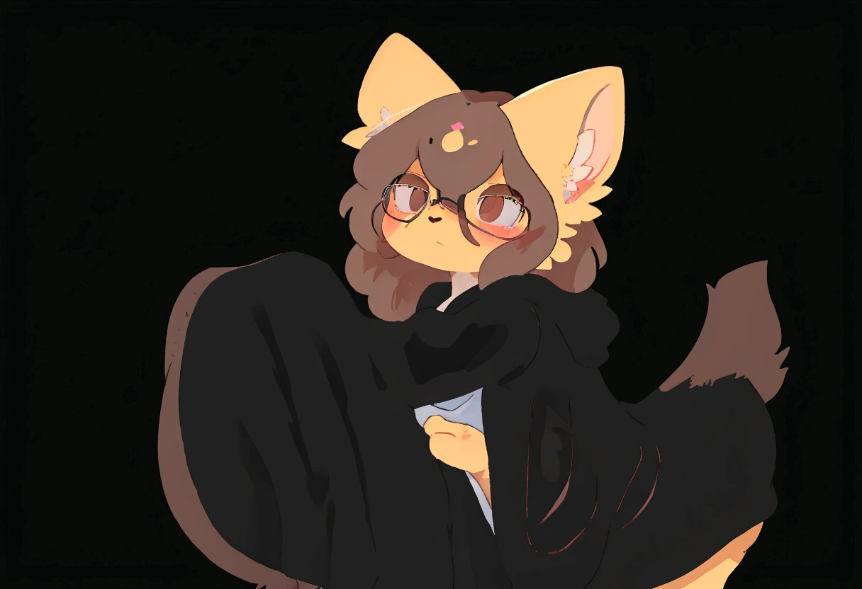 Furry, A woman, Glasses