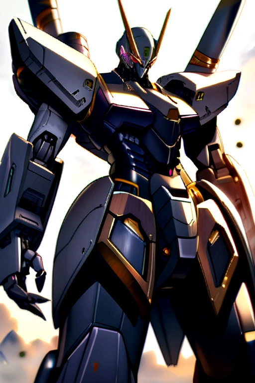 Giant futuristic mecha robot