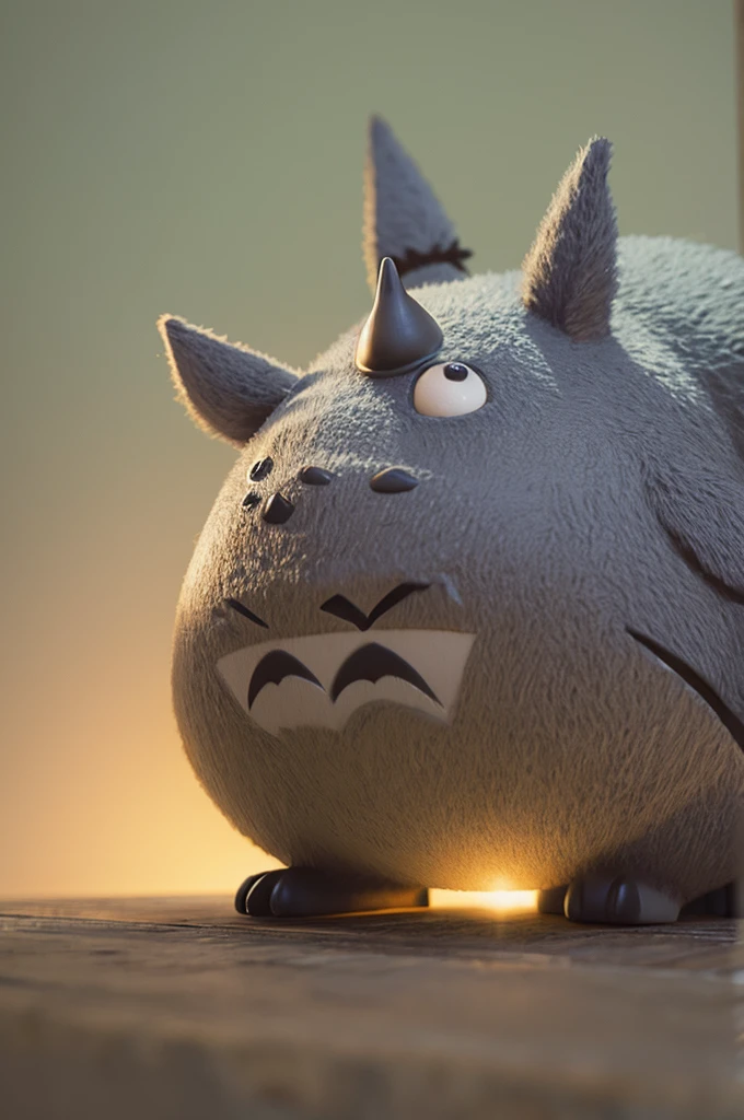 3d illustration of totoro