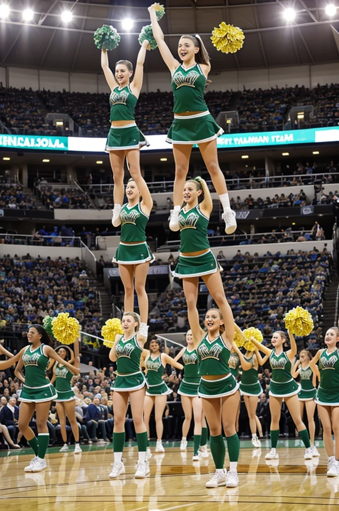 Green Team Cheerleaders