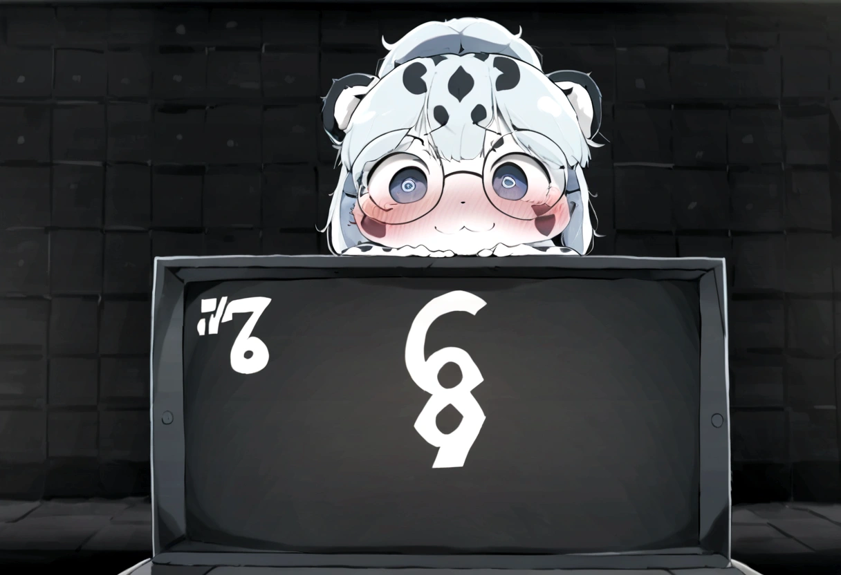 Furry, A woman, Glasses, score_9, score_8_up, score_7_up, score_6_up, source_anime, rating_safe, dagasi_style, furry, cheetah, white skin, motted cheetah patern,  furry female,