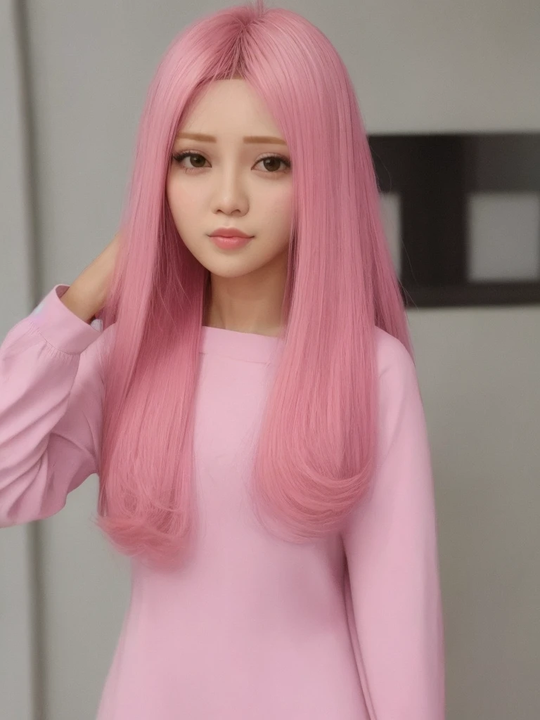 Rambut pink wanita 