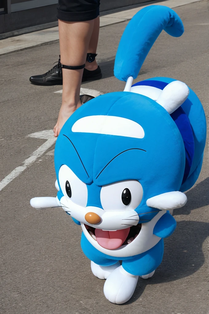 Make doraemon agressive
