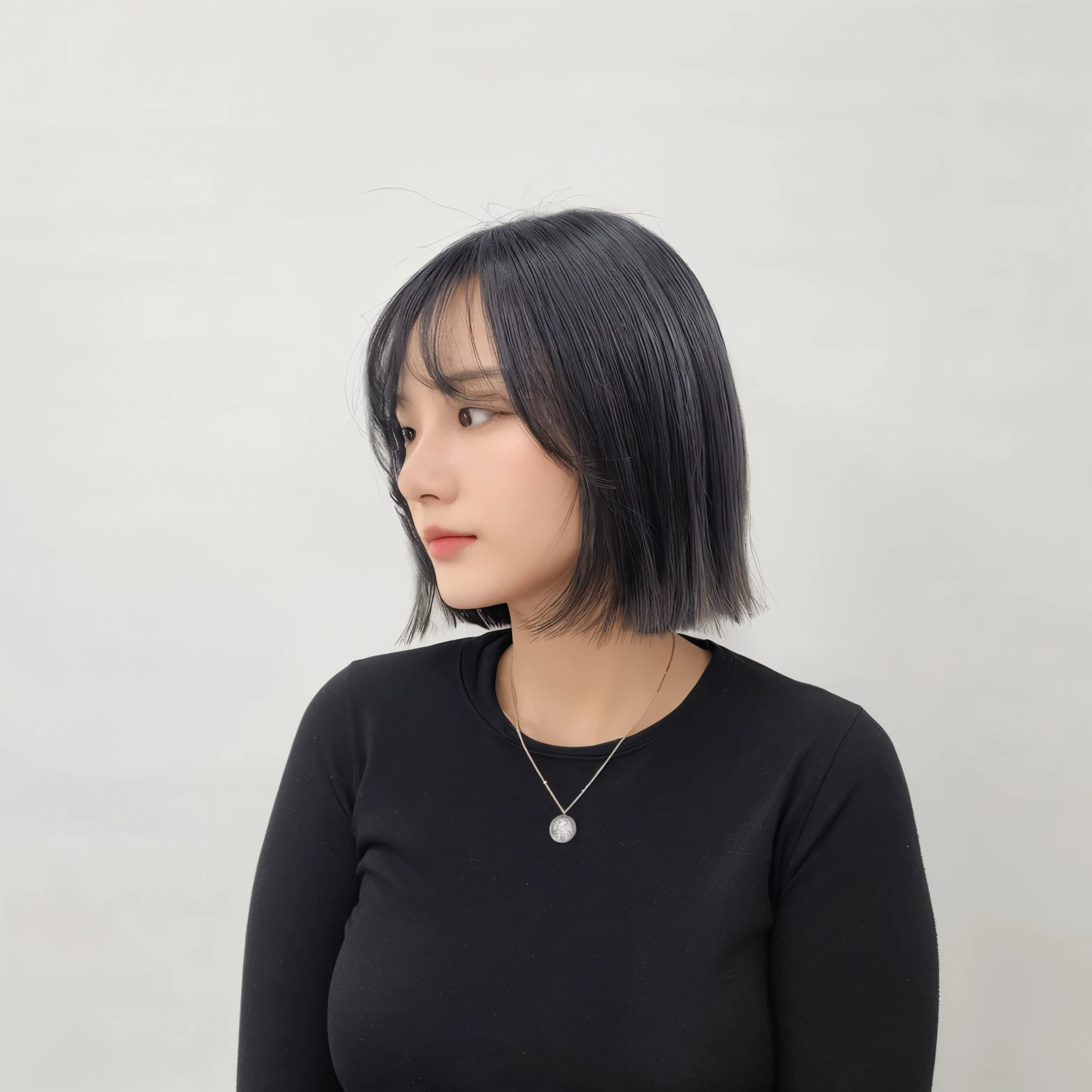Best Quality, 8k, Masterpiece, (Portrait: 1.3), (photo realistic:1.4), (hyper realistic:1.4), Sharp Focus, looking at viewer, (smoother lighting:1.1), (increase cinematic lighting quality:0.9), realistic lighting, backlighting, light on face, ray trace, (brightening light:1.2), (Increase quality:1.4), sharp detail, (best quality real texture skin:1.4), finely detailed eyes, black_eyes, finely detailed face, 25 year old Korean woman