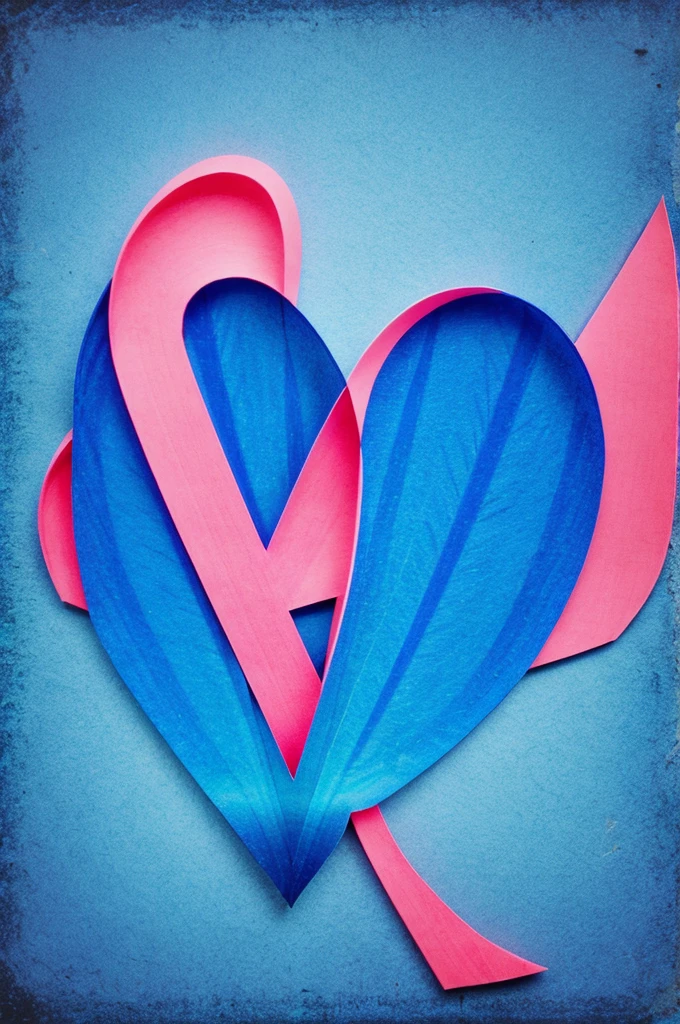 Letter 'R', pink and blue, butterfly, gorgeous, romantic