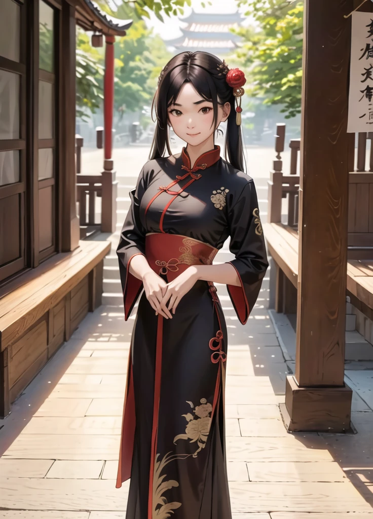 one-girl, Ancient Chinese clothing,Wolfberry-like hairpin,ชุดสีขาวยาว ,กระโปรงยาว , ผ้าจำนวนมาก