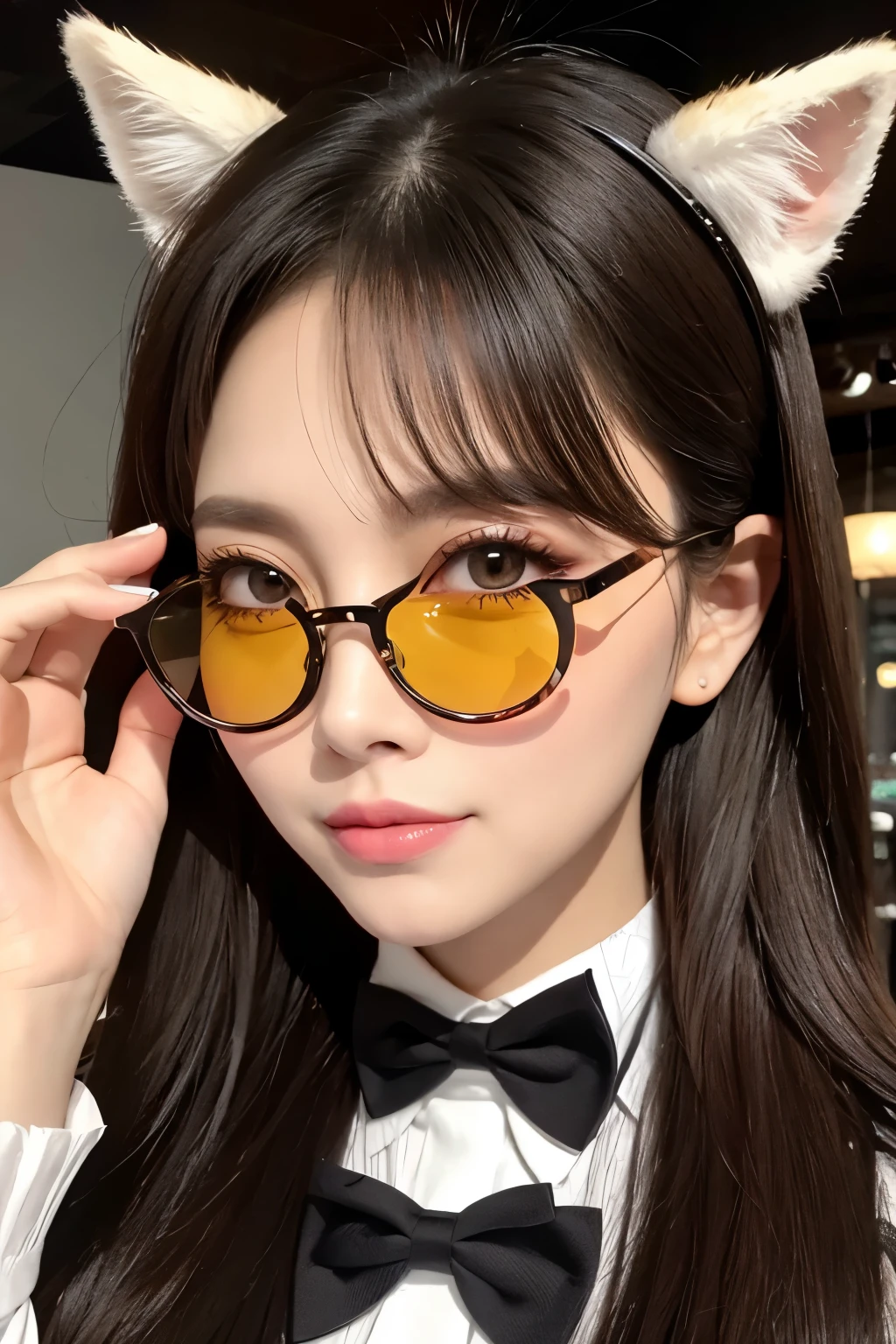 Fox face　Beauty　Glasses