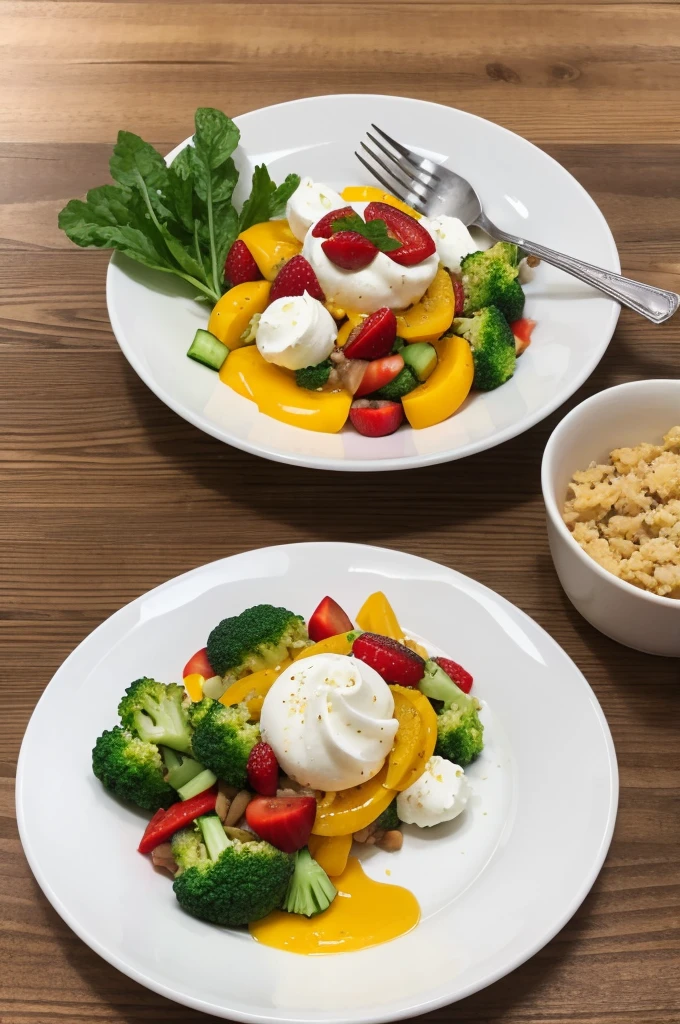 Realistic healthy vegetable dessert 
