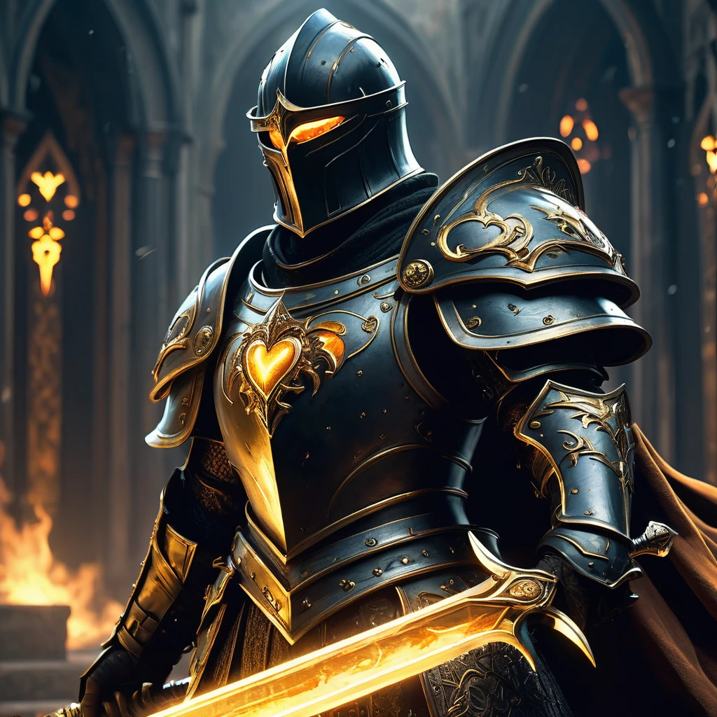 Imagine a black-haired paladin standing resolute in the heart of a dark medieval fantasy realm, clad in armor forged from gleaming black and gold, each piece intricately etched with ancient runes that pulse with faint, ominous light. His armor, though imposing, moves with a deceptive grace as he wields an ancient sword—a blade rumored to have been forged in the heart of a fallen star.

His eyes, a piercing shade of amber, reflect both the weight of his duty and the fiery determination burning within. Around him, the air is thick with the scent of burning embers and the distant rumble of approaching storm clouds that cast an eerie twilight over the forsaken landscape.

The paladin's presence alone brings a sense of hope amidst the darkness, yet his aura holds a solemn reminder of the sacrifices made and the battles yet to come. Shadows dance at the edges of his golden-black armor, offering a stark contrast to the ethereal glow emanating from his sword, which seems to hum with an ancient power waiting to be unleashed.

Capture the essence of valor and resilience embodied by this black-haired paladin in the dark medieval fantasy world, where tales of heroism and redemption intertwine with the relentless struggle against encroaching darkness and ancient evils.







