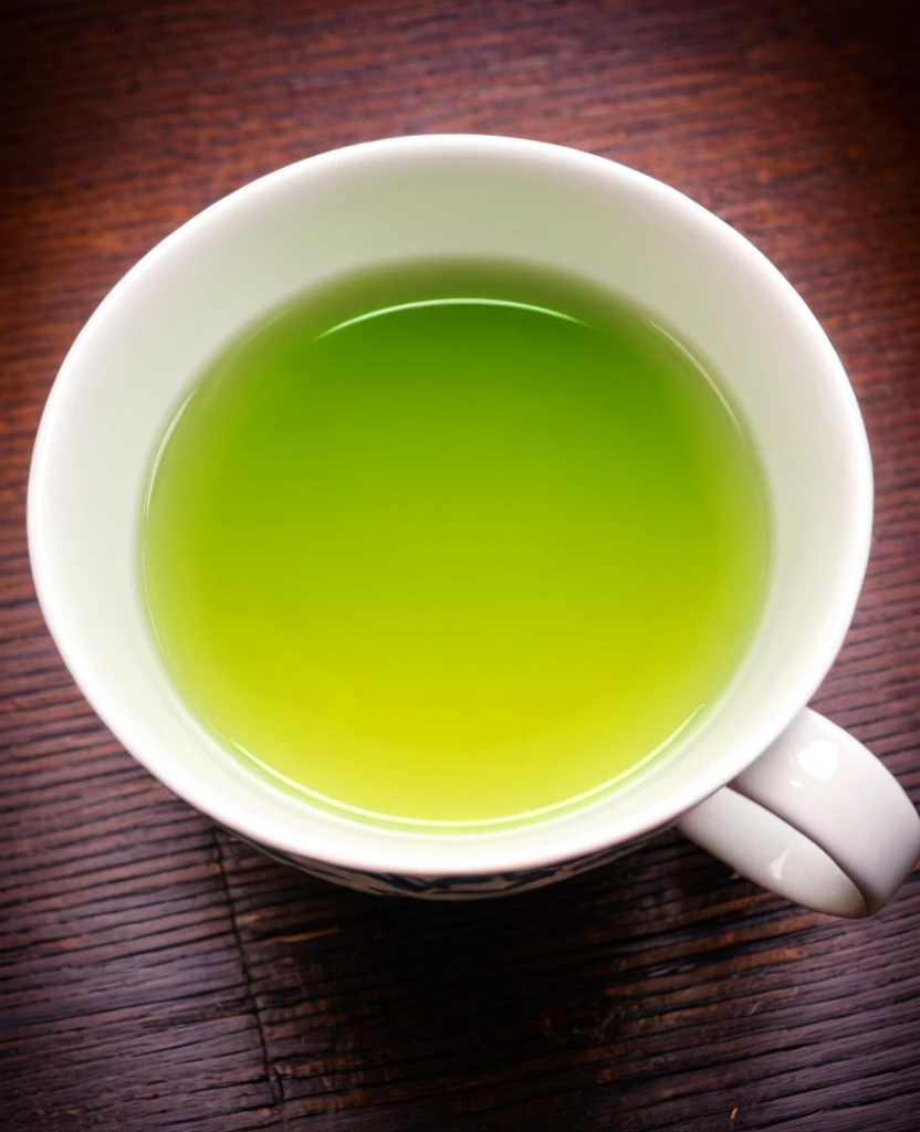 A cup of green tea