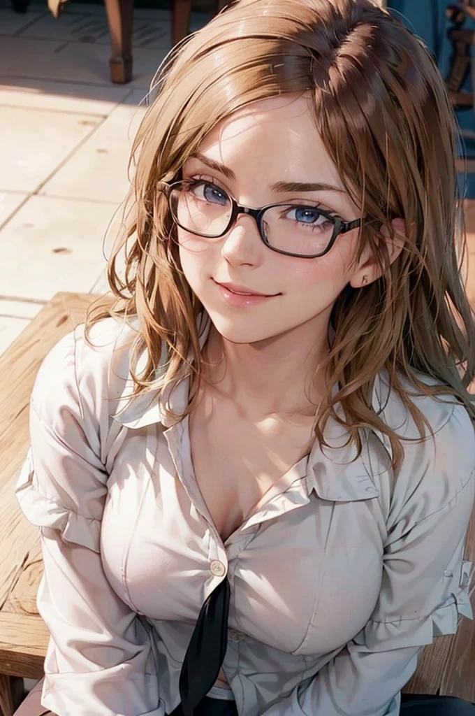 Masterpiece, 最high quality, high quality, High resolution, high quality texture, high quality shadows, High resolution, Beautiful details, Detailed CG, Detailed Texture, Realistic representation of face, Realistic, colorful, delicate, Cinematic Light, Side light, Lens flare, Ray Tracing, sharp concentrated, (1 Girl,concentrated:1.3), ( Intricate details, compensate, PureErosFaceV1:0.5), (細部まで美しいdelicateな顔, 緻密で美しいdelicateな瞳, Perfect Facial Proportions, Dense skin, Optimal ratio of four fingers to one thumb,Unified 8k wallpaper, Arms under chest, Modest chest, Wide Hips, Smooth upper abdomen, 30 years old, blue eyes, glasses,cabin attendant uniform,white blouse,tight fitting black skirt,black stockings, excellent secretary ,working as a secretary, wooden desk, wooden chair, house wife, the gaze of true love, lips of temptation, A look full of compassion ,a smile full of love, i love you, Acting lovey-dovey, air fortress hair, blonde hair, I love you so much I'm crazy,i love you