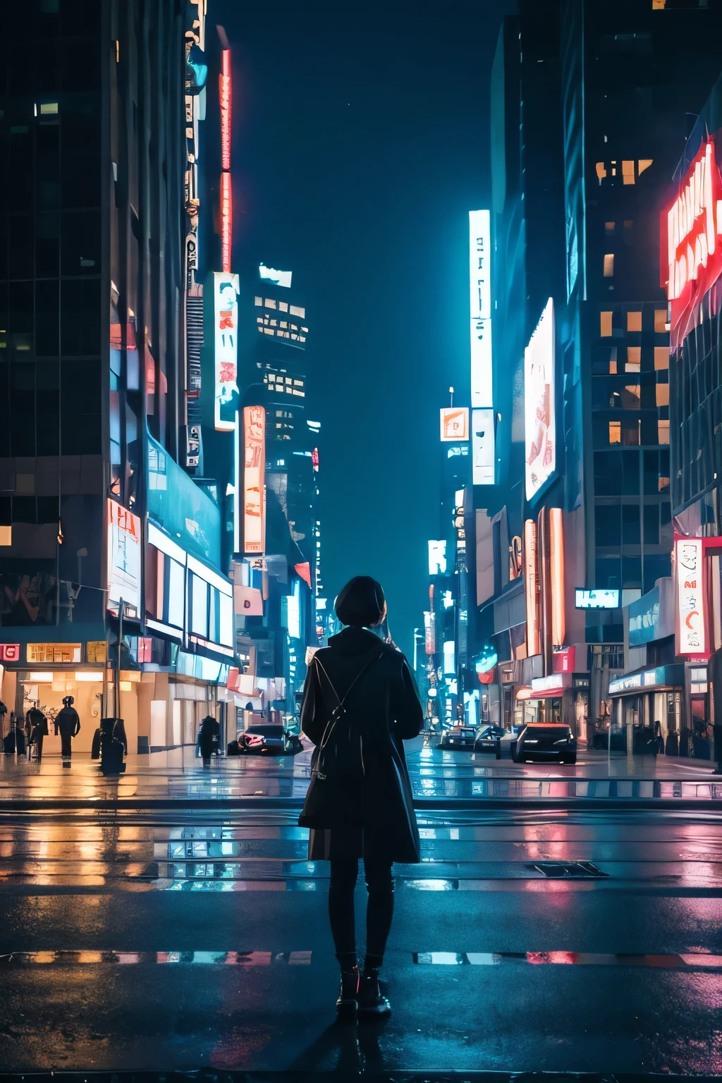cyberpunk city, Cyberpunk Meditation ，White Wolf，