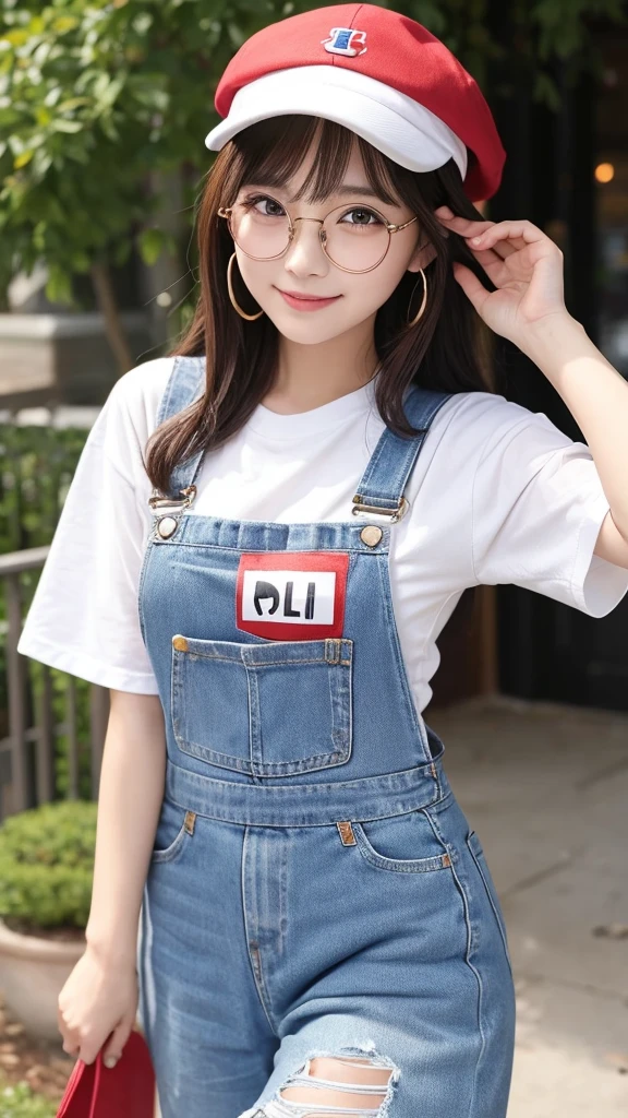 Arale is small and has a slightly rounded figure.、Overall a cute impression。The face shape is round、Plump cheeks。The eyes are large and round、It has a sparkling shine like an anime character.。Eyebrows are thin and arched、Make a gentle impression。the nose is small and round,。The mouth is small、When you smile, both ends rise up.。She wears big round glasses、Wearing a red cap。In front of the cap「Arare」it is written like this。He is wearing blue overalls and a white T-shirt、Yellow Boots。Raise your right hand high「Uncha」" he said cheerfully.。
In the background you can see Dr. Yamabuki's house in Penguin Village.。The house is a brown wooden structure.、The roof is made of blue tiles。There is a well-kept garden in front of the house.、Colorful flowers々is blooming。The sky is blue and clear.、White clouds float、The bright sunlight illuminates everything。Arale's overall atmosphere is cheerful and bright.、A scene that makes viewers smile。