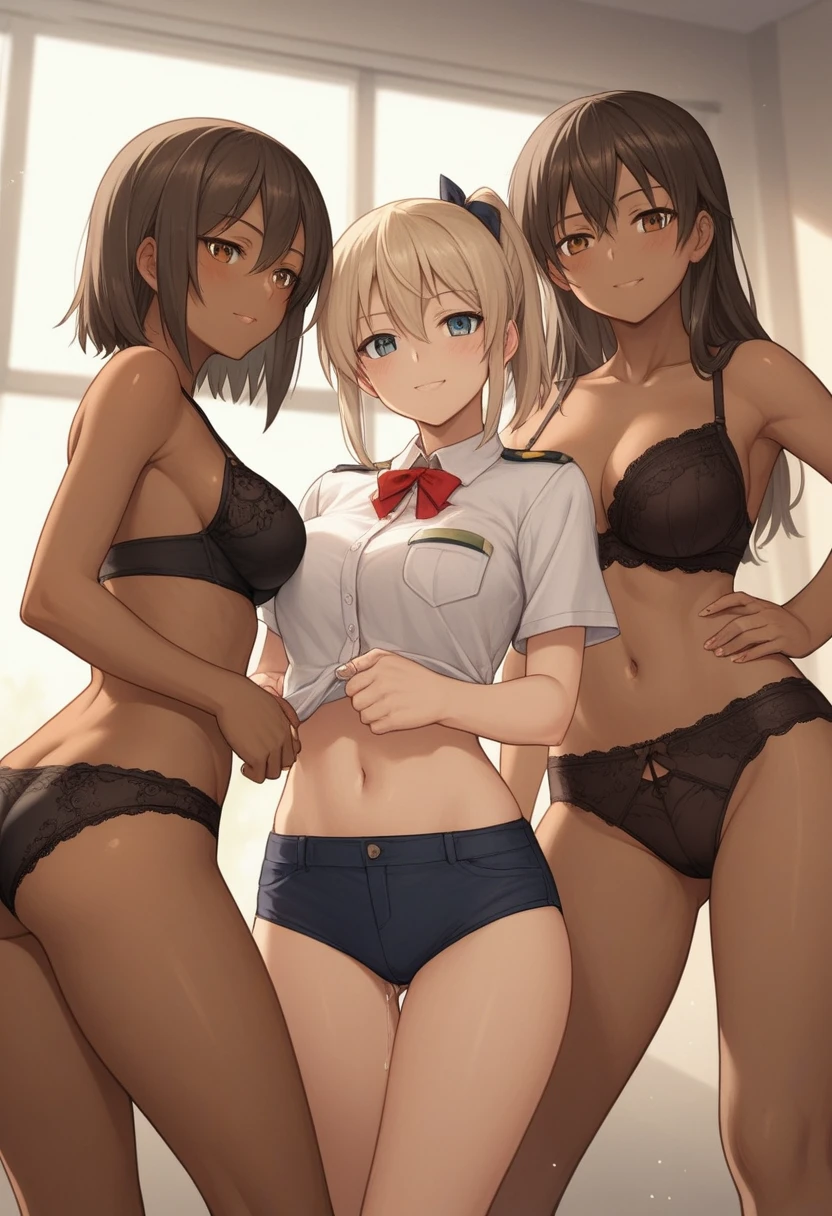 (((dark tan skin)))
dark-skinned female, tanned　Dark brown skin　　Strike Witches　Kaneshiya Shitara　Top is military uniform　Dark brown skin　Dark brown skin　Dark brown skin　Dark brown skin　　Bottom Panties only　Bottom Panties　　　Fullback panties　Junior Bra　Shyness　Grey panties　　Medium Hair　　Love Juice　classroom　　　women only　メンバーAll of them have dark brown skin.　　　All of them have dark brown skin.　All of them have dark brown skin. 死の恐怖　3girls　Popular on pixiv　Popular on Fantia