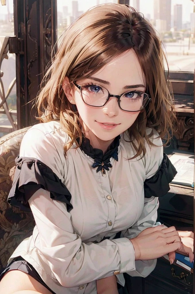 Masterpiece, 最high quality, high quality, High resolution, high quality texture, high quality shadows, High resolution, Beautiful details, Detailed CG, Detailed Texture, Realistic representation of face, Realistic, colorful, delicate, Cinematic Light, Side light, Lens flare, Ray Tracing, sharp concentrated, (1 Girl,concentrated:1.3), ( Intricate details, compensate, PureErosFaceV1:0.5), (細部まで美しいdelicateな顔, 緻密で美しいdelicateな瞳, Perfect Facial Proportions, Dense skin, Optimal ratio of four fingers to one thumb,Unified 8k wallpaper, Arms under chest, Modest chest, Wide Hips, Smooth upper abdomen, 30 years old, blue eyes, glasses,cabin attendant uniform,white blouse,tight fitting black skirt,black stockings, excellent secretary ,working as a secretary, wooden desk, wooden chair, house wife, the gaze of true love, lips of temptation, A look full of compassion ,a smile full of love, i love you, Acting lovey-dovey, air fortress hair, blonde hair, I love you so much I'm crazy,i love you