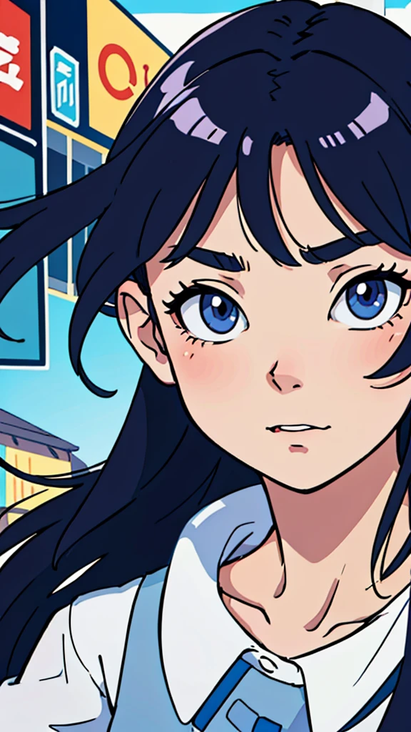 (best-quality:0.8),
(best-quality:0.8), perfect anime illustration, extreme closeup portrait of a pretty woman walking through the city