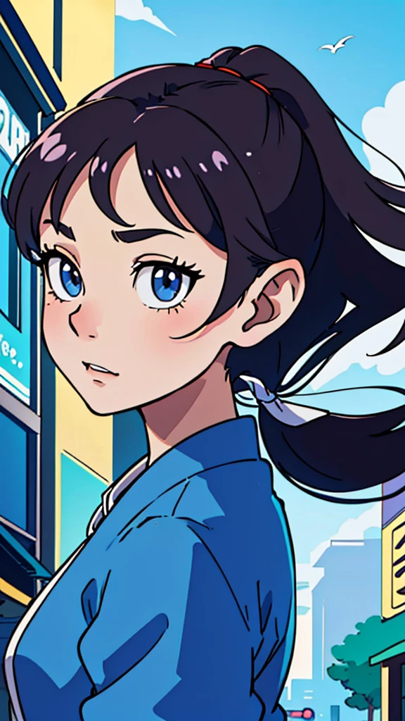 (best-quality:0.8),
(best-quality:0.8), perfect anime illustration, extreme closeup portrait of a pretty woman walking through the city