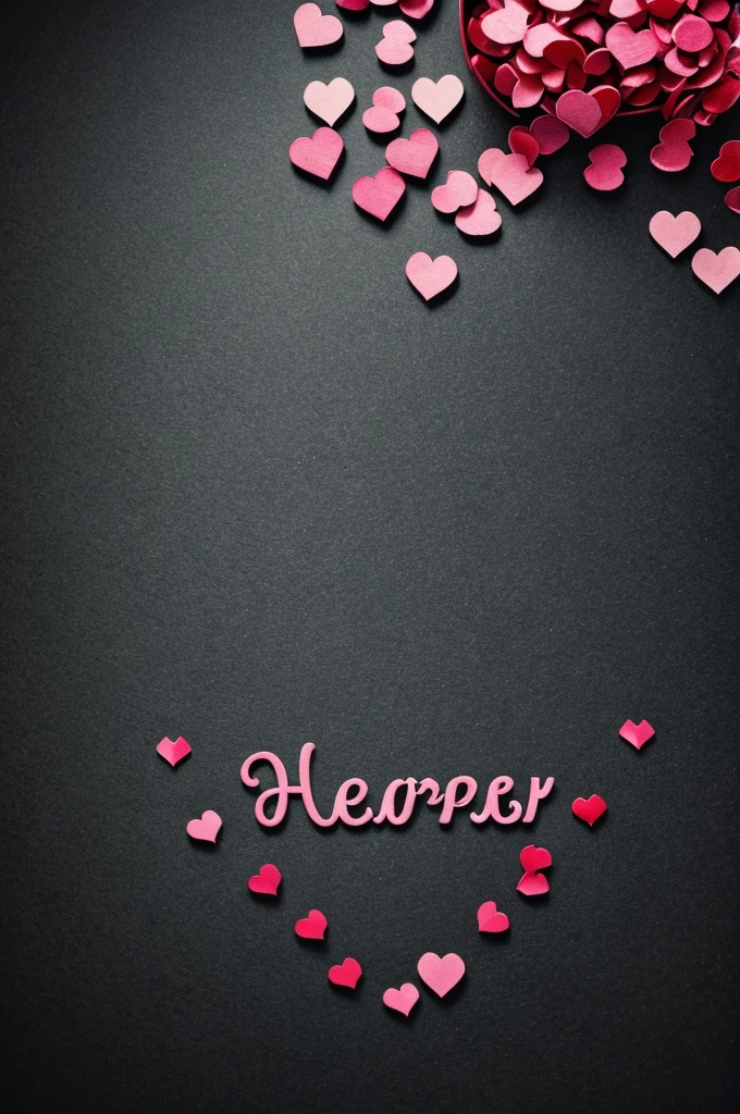 Happy anniversary with hearts 