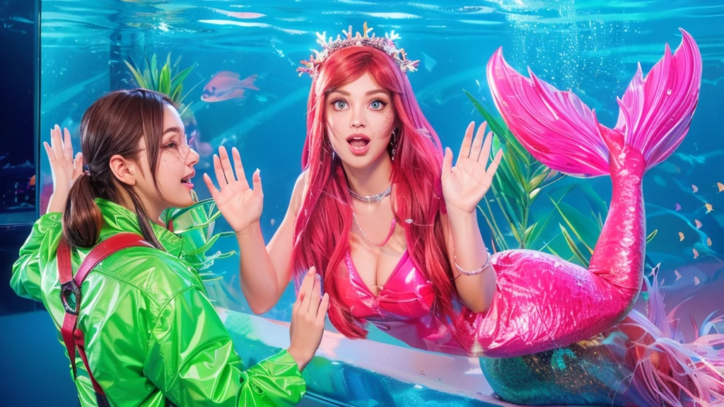 3d style, simplified design, 3d render, glossy texture, smooth 3d model, multiple light sources, rim light, sharp post effects render, (glossy plastic texture with multiple big light probe refractions), perfect cgi, smooth silhouette, high intensity refraction, (super glossy material), most beautiful vfx , blue background, plastic refractions, realistic, 4k, high resolution, rim light, photo shoot, commercial photo, profile shot, 4k, rim light, high resolution, 4k, glossy texture, smooth 3d model, multiple light sources, rim light, sharp post effects render, (glossy metallic texture with multiple big light probe refractions), perfect cgi, cgi art created only with gradients, smooth silhouette, high intensity refraction, (super glossy chrome material), most beautiful vfx, blue background, chrome metal refractions, multiple light sources, rim light, sharp post effects render, perfect cgi, digital art, detailed digital art, reflective, best quality, 4k, masterpiece:1.2, ultra-detailed, realistic, vivid colors, dark and moody lighting, The image of the highest quality, ensuring every detail is showcased perfectly. It in 4k resolution, allowing viewers to immerse themselves in the richness of the colors and intricate details. The realistic rendering. under the spotlight, reflecting, high-resolution image, realistic rendering, dark background, and rim light photorealistic The image features three characters standing in front of three houses. The characters are a red-haired mermaid, a purple cat, and an orange dog. They are each holding a yellow maraca