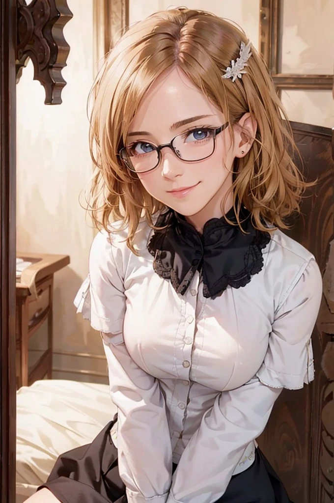 Masterpiece, 最high quality, high quality, High resolution, high quality texture, high quality shadows, High resolution, Beautiful details, Detailed CG, Detailed Texture, Realistic representation of face, Realistic, colorful, delicate, Cinematic Light, Side light, Lens flare, Ray Tracing, sharp concentrated, (1 Girl,concentrated:1.3), ( Intricate details, compensate, PureErosFaceV1:0.5), (細部まで美しいdelicateな顔, 緻密で美しいdelicateな瞳, Perfect Facial Proportions, Dense skin, Optimal ratio of four fingers to one thumb,Unified 8k wallpaper, Arms under chest, Modest chest, Wide Hips, Smooth upper abdomen, 30 years old, blue eyes, glasses,cabin attendant uniform,white blouse,tight fitting black skirt,black stockings, excellent secretary ,working as a secretary, wooden desk, wooden chair, house wife, the gaze of true love, lips of temptation, A look full of compassion ,a smile full of love, i love you, Acting lovey-dovey, air fortress hair, blonde hair, I love you so much I'm crazy,i love you