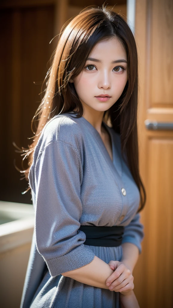 (highest quality, 8K, masterpiece :1.3)), Beautiful Japanese girl in her early teens、Sentai heroine&#39;s pink costume、Being captured by the enemy、Glaring at the enemy

