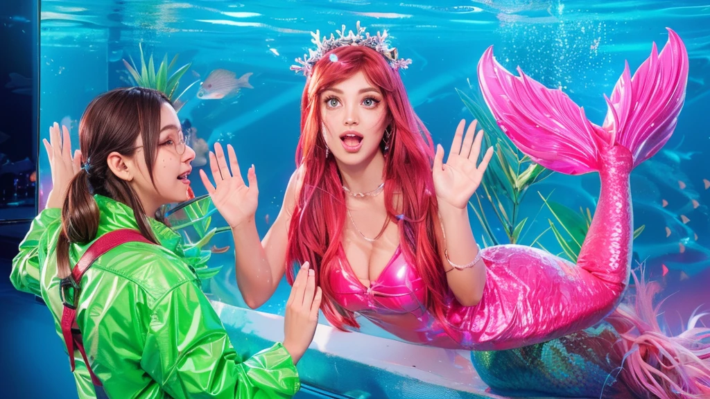 3d style, simplified design, 3d render, glossy texture, smooth 3d model, multiple light sources, rim light, sharp post effects render, (glossy plastic texture with multiple big light probe refractions), perfect cgi, smooth silhouette, high intensity refraction, (super glossy material), most beautiful vfx , blue background, plastic refractions, realistic, 4k, high resolution, rim light, photo shoot, commercial photo, profile shot, 4k, rim light, high resolution, 4k, glossy texture, smooth 3d model, multiple light sources, rim light, sharp post effects render, (glossy metallic texture with multiple big light probe refractions), perfect cgi, cgi art created only with gradients, smooth silhouette, high intensity refraction, (super glossy chrome material), most beautiful vfx, blue background, chrome metal refractions, multiple light sources, rim light, sharp post effects render, perfect cgi, digital art, detailed digital art, reflective, best quality, 4k, masterpiece:1.2, ultra-detailed, realistic, vivid colors, dark and moody lighting, The image of the highest quality, ensuring every detail is showcased perfectly. It in 4k resolution, allowing viewers to immerse themselves in the richness of the colors and intricate details. The realistic rendering. under the spotlight, reflecting, high-resolution image, realistic rendering, dark background, and rim light photorealistic The image features three characters standing in front of three houses. The characters are a red-haired mermaid, a purple cat, and an orange dog. They are each holding a yellow maraca