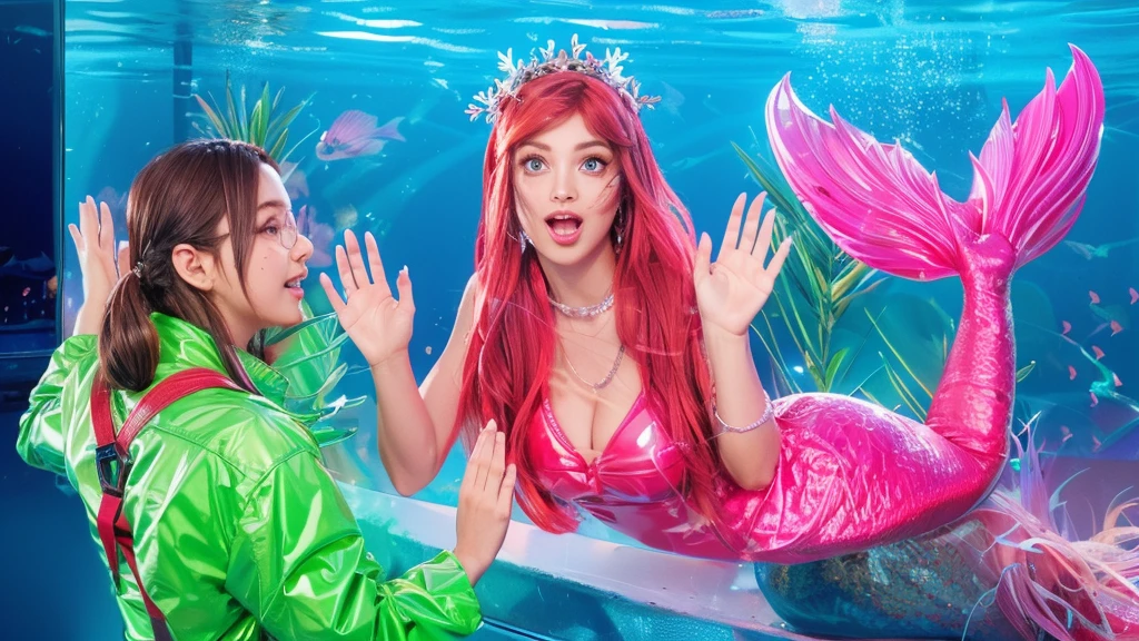 3d style, simplified design, 3d render, glossy texture, smooth 3d model, multiple light sources, rim light, sharp post effects render, (glossy plastic texture with multiple big light probe refractions), perfect cgi, smooth silhouette, high intensity refraction, (super glossy material), most beautiful vfx , blue background, plastic refractions, realistic, 4k, high resolution, rim light, photo shoot, commercial photo, profile shot, 4k, rim light, high resolution, 4k, glossy texture, smooth 3d model, multiple light sources, rim light, sharp post effects render, (glossy metallic texture with multiple big light probe refractions), perfect cgi, cgi art created only with gradients, smooth silhouette, high intensity refraction, (super glossy chrome material), most beautiful vfx, blue background, chrome metal refractions, multiple light sources, rim light, sharp post effects render, perfect cgi, digital art, detailed digital art, reflective, best quality, 4k, masterpiece:1.2, ultra-detailed, realistic, vivid colors, dark and moody lighting, The image of the highest quality, ensuring every detail is showcased perfectly. It in 4k resolution, allowing viewers to immerse themselves in the richness of the colors and intricate details. The realistic rendering. under the spotlight, reflecting, high-resolution image, realistic rendering, dark background, and rim light photorealistic The image features three characters standing in front of three houses. The characters are a red-haired mermaid, a purple cat, and an orange dog. They are each holding a yellow maraca